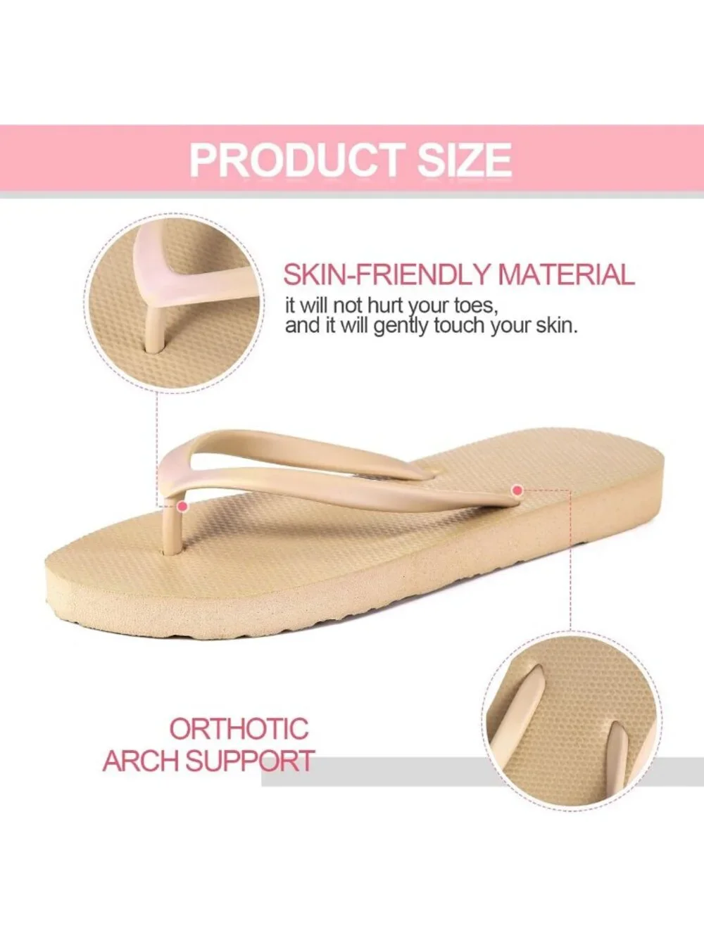 Colorful Summer Flip Flops for Women | Casual Rubber Thong Sandals | Cute & Slim